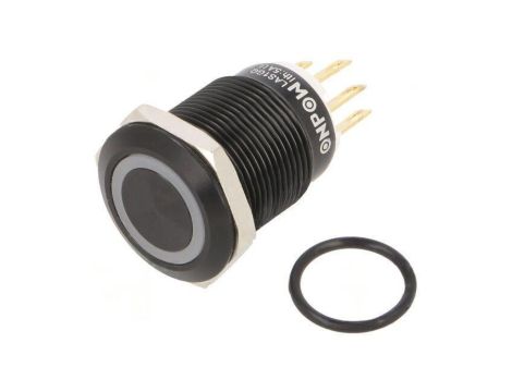 Przełącznik: wandaloodporny Poz: 2 SPDT 3A/220VAC 5A/24VDC LAS1GQF-11E/W/12V/A