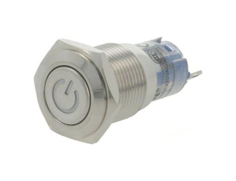 Przełącznik: wandaloodporny Poz: 2 SPDT 0,5A/220VAC 1A/24VDC LAS2GQF-11ZDT/G/12V/S