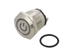 Przełącznik: wandaloodporny Poz: 2 SPST-NO 20A/220VAC IP40 ONPOW6219F-10ET/J/G/12V/S (SHORT PINS)