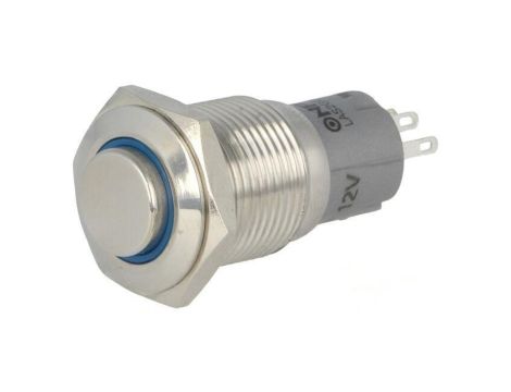 Przełącznik: wandaloodporny Poz: 2 SPDT 0,5A/220VAC 1A/24VDC LAS2GQH-11E/B/12V/S/FP