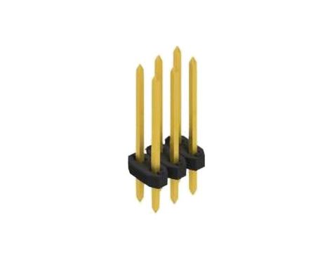 Złącze kołkowe, listwa kołkowa, męskie, proste,Il. pinów: 6, THT, 3A, 100V, SLY 2, raster: 2 mm 10062566