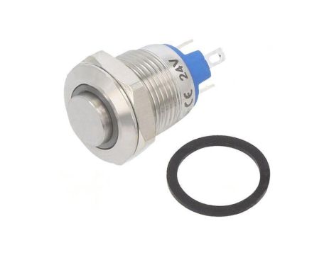 Przełącznik: wandaloodporny Poz: 2 SPST-NO 2A/36VDC IP65 Ø12mm GQ12-AH-10E/J/B/24V/S