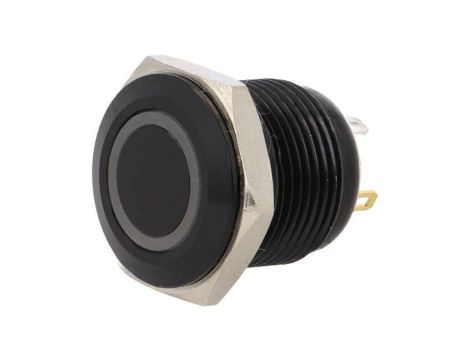 Przełącznik: wandaloodporny Poz: 2 SPST-NO 2A/36VDC IP65 12V GQ16F-10E/J/R/12V/A