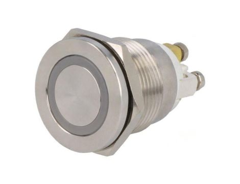Przełącznik: wandaloodporny Poz: 2 SPST-NO 0,5A/220VAC IP65 GQ19PF-10E/R/12V/S