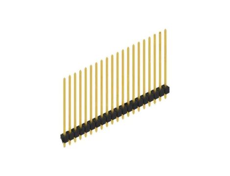 Złącze kołkowe, listwa kołkowa, męskie, proste,Il. pinów: 20, THT, 3A, 250V, 1x20, raster: 2,54 mm 10049020