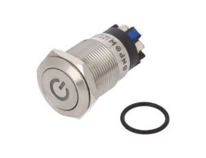 Przełącznik: wandaloodporny Poz: 2 SPDT 3A/220VAC 5A/24VDC LAS1GQF-11DT/L/B/12V/S