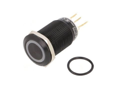 Przełącznik: wandaloodporny Poz: 2 SPDT 3A/220VAC 5A/24VDC LAS1GQF-11ZE/R/24V/A