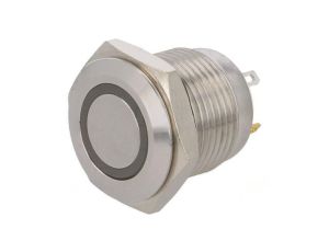 Przełącznik: wandaloodporny Poz: 2 SPST-NO 2A/36VDC IP65 Ø16mm GQ16F-10E/J/G/24V/S