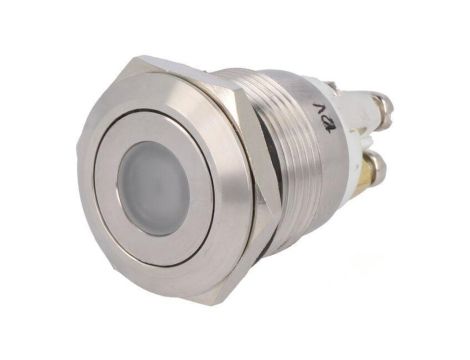 Przełącznik: wandaloodporny Poz: 2 SPST-NO 0,5A/220VAC IP65 GQ19F-10D/R/12V/S