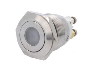 Przełącznik: wandaloodporny Poz: 2 SPST-NO 0,5A/220VAC IP65 GQ19F-10D/G/12V/S
