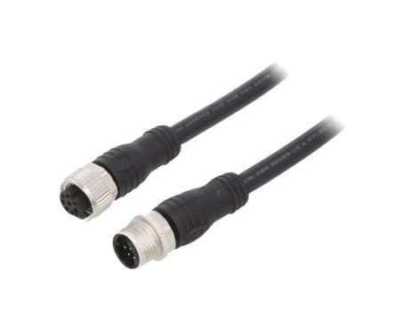 Kabel do czujników/automatyki M12 PIN 8 3m wtyk 36VDC PVC M12-C334 3M