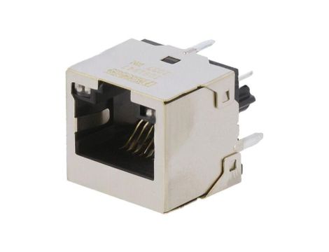 Złącze RJ45 gniazdo PIN 8 Cat 6a z diodą LED złocony 8p8c 1091947