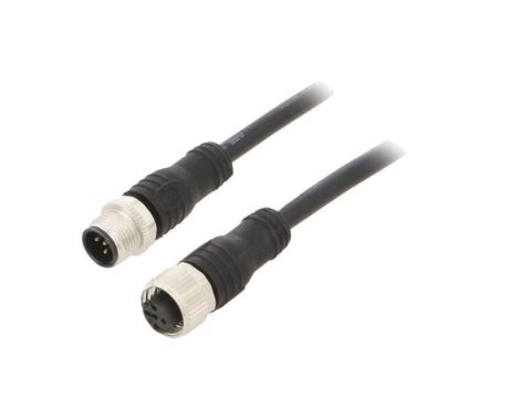 Kabel do czujników/automatyki M12 PIN 5 3m wtyk 36VDC PVC M12-C312 3M