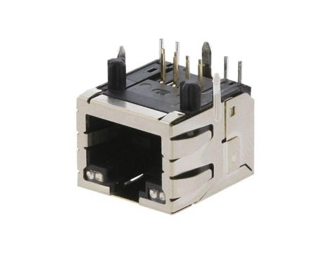 Złącze RJ45 gniazdo PIN 8 Cat 6a z diodą LED złocony 8p8c 1099281