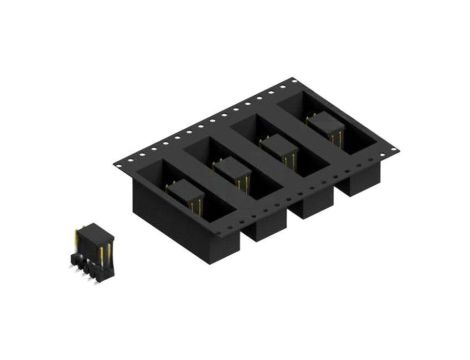 Złącze kołkowe, listwa kołkowa, męskie, kątowe,Il. pinów: 10, SMT, 3A, 250V, 2x5, raster: 2,54 mm 10049631