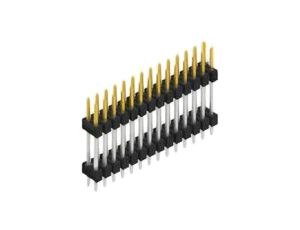 Złącze kołkowe, listwa kołkowa, męskie, proste,Il. pinów: 28, THT, 3A, 250V, SL 6, raster: 2,54 mm 10141661