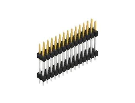 Złącze kołkowe, listwa kołkowa, męskie, proste,Il. pinów: 28, THT, 3A, 250V, SL 6, raster: 2,54 mm 10141661