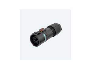 THS.389.B4E Gniazdo złączki 4 torowej IP66 IP68 IP69 D7-13mm złącze liniowe hermetyczne okrągłe mini TEEPLUG TECHNO