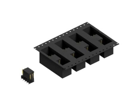 Złącze kołkowe, listwa kołkowa, męskie, kątowe,Il. pinów: 10, SMT, 3A, 250V, 2x5, raster: 2,54 mm 10049416