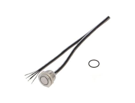 Przełącznik: wandaloodporny Poz: 2 SPST-NO 50mA/24VDC IP65 MTA16F-10E/Y/B/12V/S