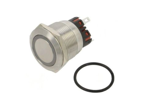Przełącznik: wandaloodporny Poz: 2 SPDT 1A/220VAC IP65 ON-(ON) ONPOW6122F-11E/R/24V/S