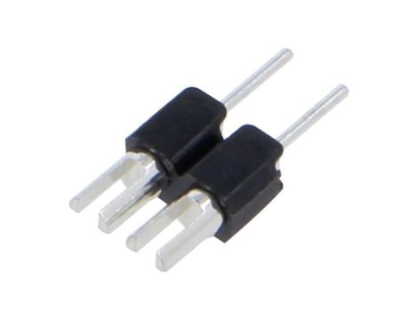 Złącze kołkowe, listwa kołkowa, męskie, proste,Il. pinów: 2, lutowanie,THT, 1,5A, 60V, raster: 2,54 mm 10039801