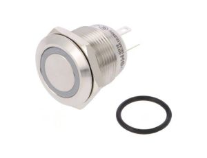 Przełącznik: wandaloodporny Poz: 2 SPST-NO 0,5A/220VAC IP65 GQ19F-10E/J/G/24V/S