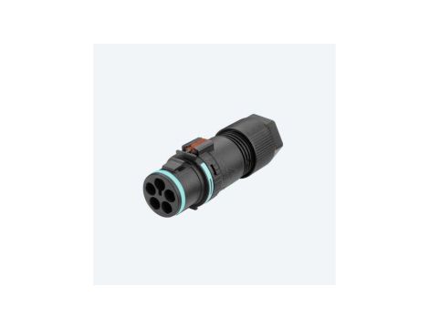 THS.389.A4E Wtyczka złączki 4 torowej IP66 IP68 IP69 D7-13mm złącze liniowe hermetyczne okrągłe mini TEEPLUG TECHNO