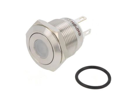 Przełącznik: wandaloodporny Poz: 2 SPST-NO 0,5A/220VAC IP65 GQ19F-10D/J/G/12V/S