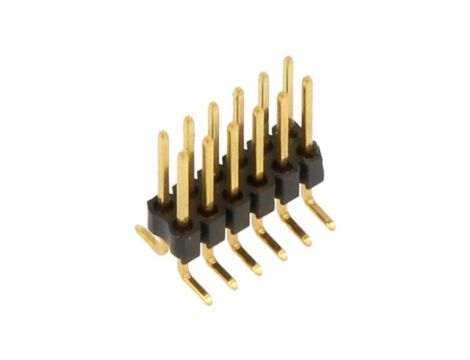 Złącze kołkowe, listwa kołkowa, męskie, kątowe,Il. pinów: 12, SMT, 1,5A, 125V, raster: 1,27 mm 10175935