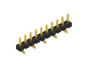 Złącze kołkowe, listwa kołkowa, męskie, kątowe,Il. pinów: 10, SMT, 3A, 250V, 1x10, raster: 2,54 mm 10059025