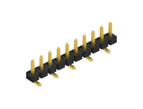 Złącze kołkowe, listwa kołkowa, męskie, kątowe,Il. pinów: 10, SMT, 3A, 250V, 1x10, raster: 2,54 mm 10059025