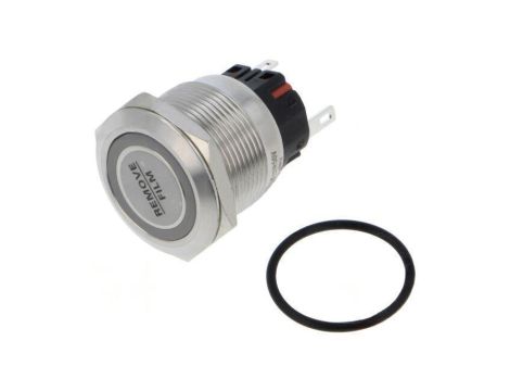 Przełącznik: wandaloodporny Poz: 2 SPDT 1A/220VAC IP65 ON-ON ONPOW6122F-11ZE/G/24V/S
