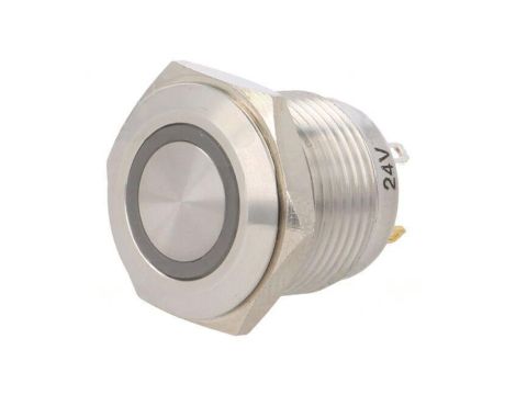 Przełącznik: wandaloodporny Poz: 2 SPST-NO 2A/36VDC IP65 Ø16mm GQ16F-10E/J/R/24V/S