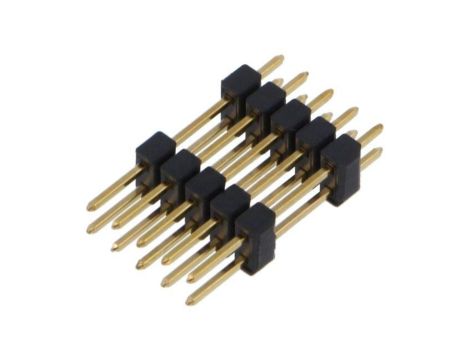 Złącze kołkowe, listwa kołkowa, męskie, proste,Il. pinów: 10, THT, 3A, 250V, SL 6, raster: 2,54 mm 10057172