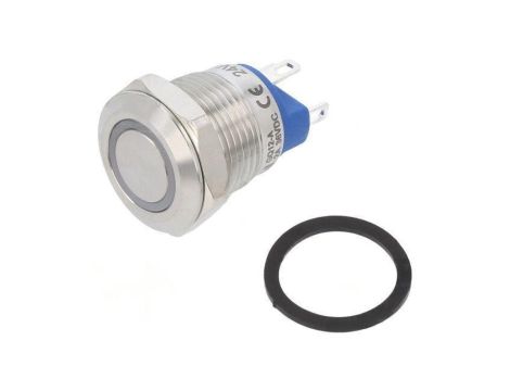 Przełącznik: wandaloodporny Poz: 2 SPST-NO 2A/36VDC IP65 Ø12mm GQ12-AF-10E/J/R/24V/S