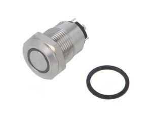 Przełącznik: wandaloodporny Poz: 2 SPST-NO 2A/36VDC IP65 ONPOW6312F-10ZE/J/R/12V/S