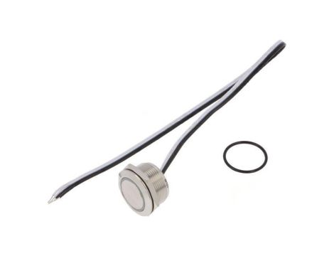 Przełącznik: wandaloodporny Poz: 2 SPST-NO 50mA/24VDC IP65 MTA22F-10E/Y/B/12V/S