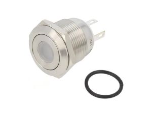 Przełącznik: wandaloodporny Poz: 2 SPST-NO 0,5A/220VAC IP65 GQ19F-10D/J/W/12V/S