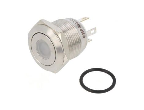 Przełącznik: wandaloodporny Poz: 2 SPST-NO 0,5A/220VAC IP65 GQ19F-10D/J/B/12V/S