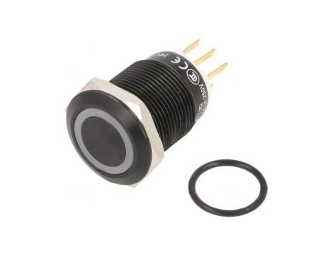 Przełącznik: wandaloodporny Poz: 2 SPDT 3A/220VAC 5A/24VDC LAS1GQF-11E/Y/24V/A