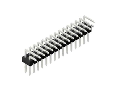 Złącze kołkowe, listwa kołkowa, męskie, kątowe,Il. pinów: 30, THT, 3A, 250V, SL 4, raster: 2,54 mm 10056313