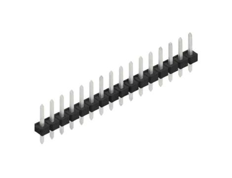 Złącze kołkowe, listwa kołkowa, męskie, proste,Il. pinów: 16, THT, 3A, 250V, 1x16, raster: 2,54 mm 10058315