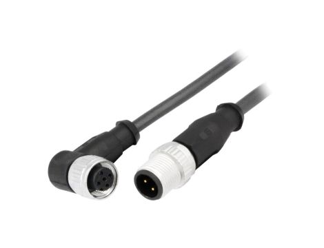 Złącze M12 męsko-żeńskie kątowe 1m 4-PIN 21348487491010