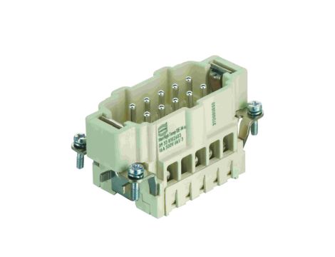 Złącze HAN prostokątne męskie 10-PIN 16A 500V 9338102603