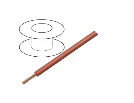 Przewód HookUp Wire linka Cu d: 12AWG PA,PVC czerwony 600V 30,5m 541219 RD005