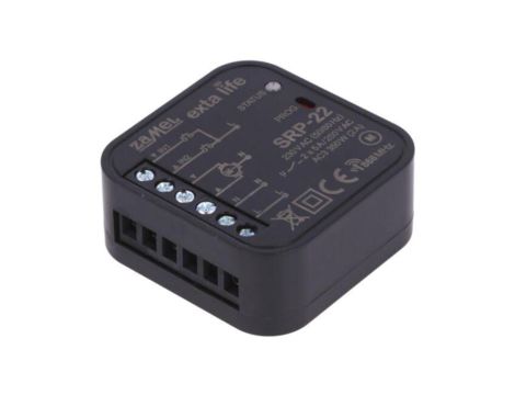 Sterownik rolet, dopuszkowy, 230VAC, NO x2, IP20, Ipracy max: 5A SRP-22