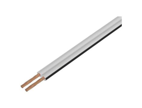 Przewód głośnikowy typu TLYp 2x1mm2 linka Cu biały nieekranowany PKT0027BC