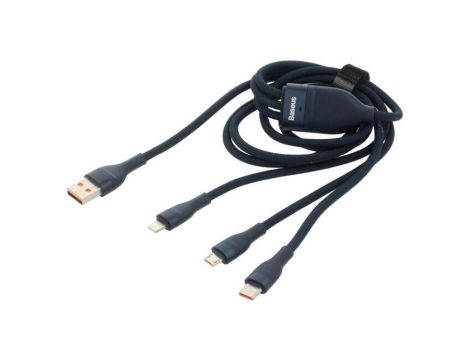 Kabel USB 2.0 1,2m niebieski 100W 6A CASS030003