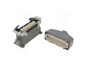 Złącze HDC męskie + żeńskie GWconnect PIN 24 16A 500V 24+PE 93603-0095